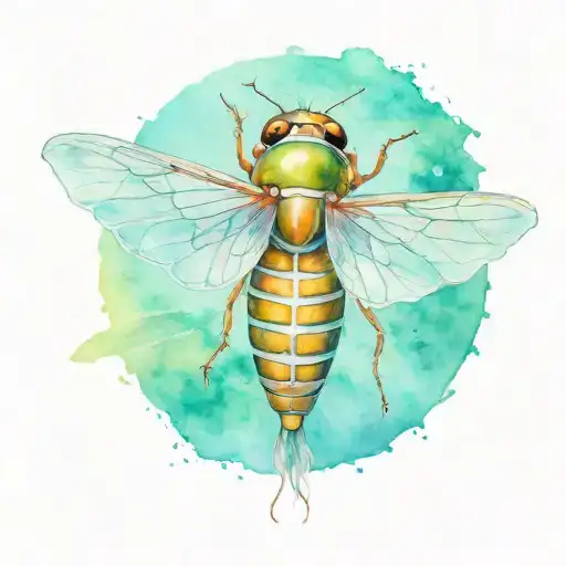 cicada tattoo design idea