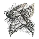 Cicada wings tattoo design idea