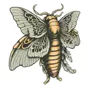 Cicada wings tattoo design idea