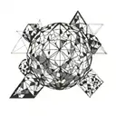 disco ball tattoo design idea