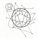 disco ball tattoo design idea