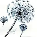 Dandelion tattoo design idea