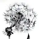 Dandelion tattoo design idea