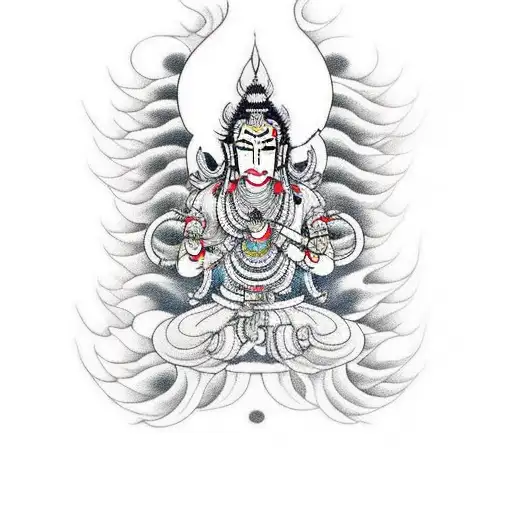 Vishnu  tattoo design idea