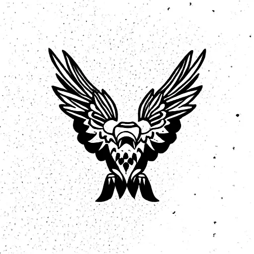 Mexican eagle  tattoo design idea