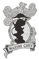 Marine Corps Emblem tattoo design idea