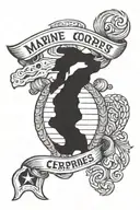 Marine Corps Emblem tattoo design idea