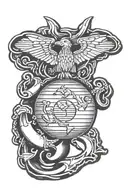 Usmc tattoo design idea