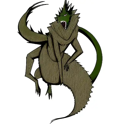 basilisk tattoo design idea