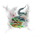 basilisk tattoo design idea