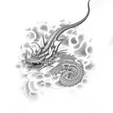 basilisk tattoo design idea