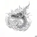 basilisk tattoo design idea