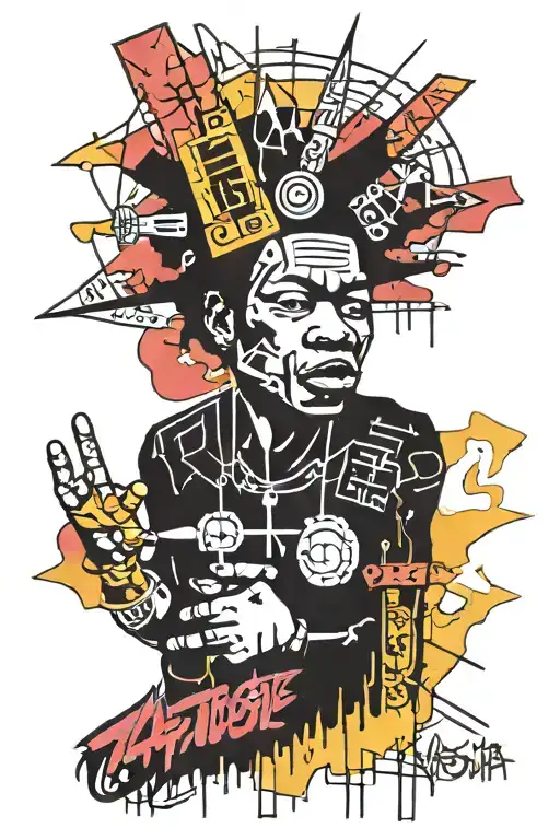 neo expressionism basquiat tattooq tattoo design idea