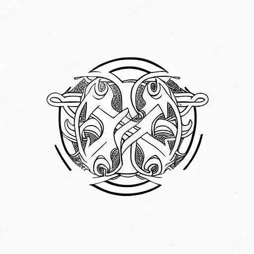 Leviathan Cross, Inverted pentegram, inverted cross, Sigil Of Lucifer  tattoo design idea