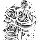 Shrek with roses tattoo design idea