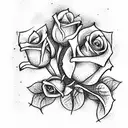 Shrek with roses tattoo design idea