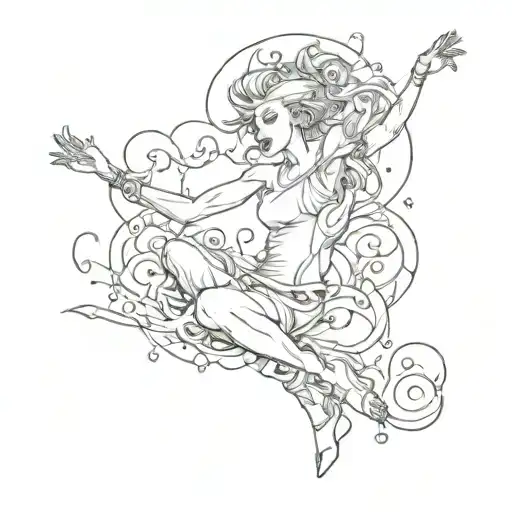 blink 182 dance with me tattoo design idea