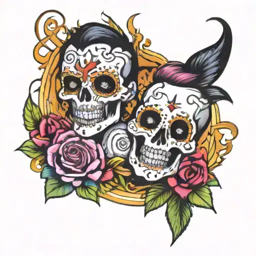 blink 182 dance with me tattoo design idea