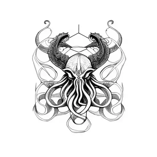cthulhu  tattoo design idea