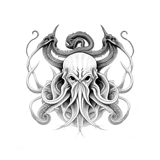 cthulhu tattoo design idea