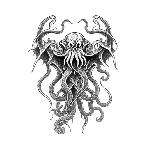 Cthulhu tattoo design idea