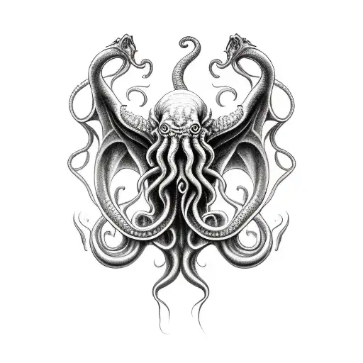 Cthulhu tattoo design idea