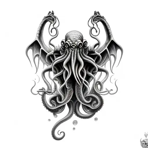 Cthulhu tattoo design idea