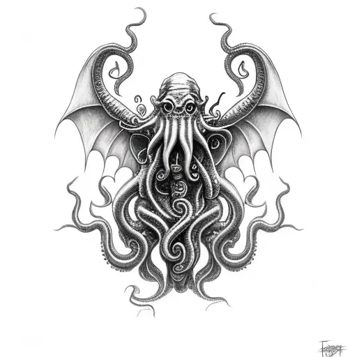 Cthulhu tattoo design idea