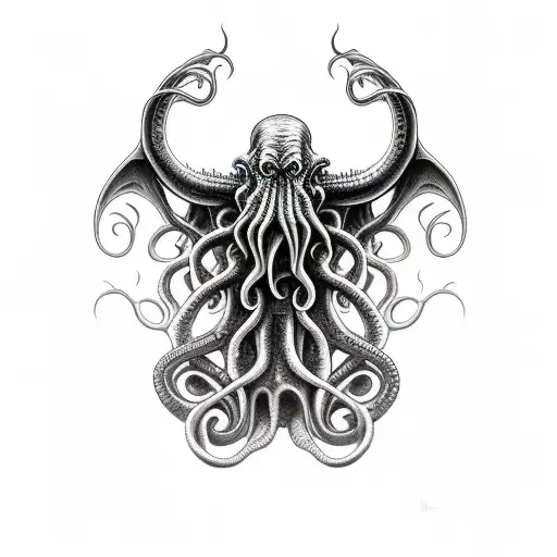 Cthulhu tattoo design idea