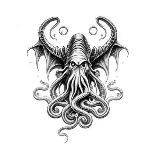 Cthulhu tattoo design idea