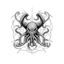 cthulhu  tattoo design idea