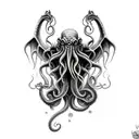 Cthulhu tattoo design idea