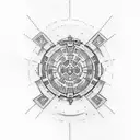 star wars simple tattoo design idea