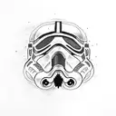 star wars simple tattoo design idea