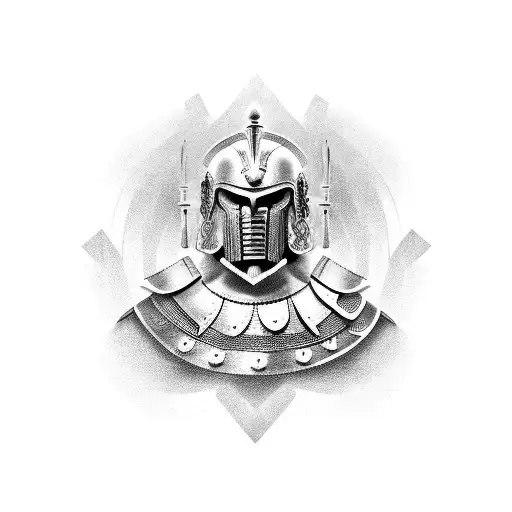 Trojan warrior tattoo design idea