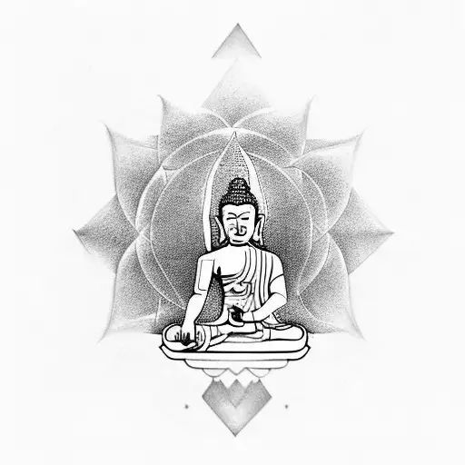 Buddha tattoo design idea