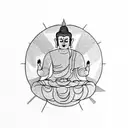 Buddha tattoo design idea