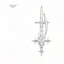 a sword, cybersigilism, with occult theme tattoo design tattoo design idea