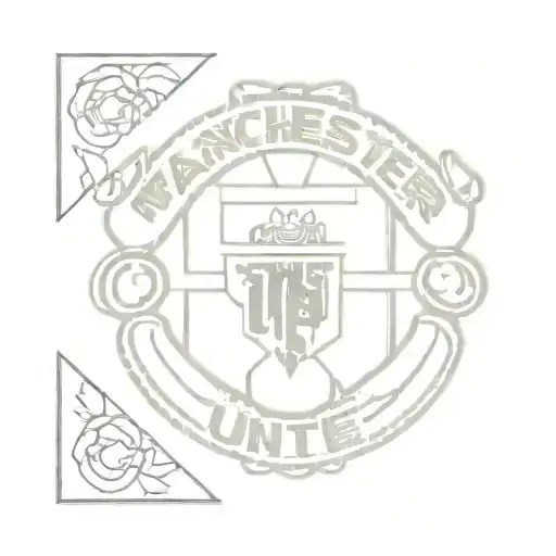 Manchester United djevelen med roser tattoo design idea
