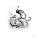 sword and snake tattoo design idea