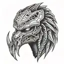 predator mask tattoo design idea