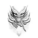 predator text tattoo design idea