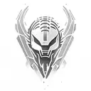 predator text tattoo design idea