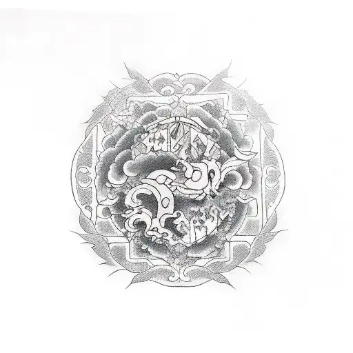 kanji de corazón, kanji del amor y kanji de reverso tattoo design idea