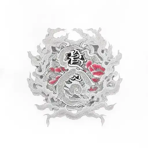 kanji del amor tattoo design idea