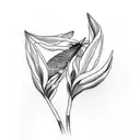 Bird of Paradise tattoo design idea