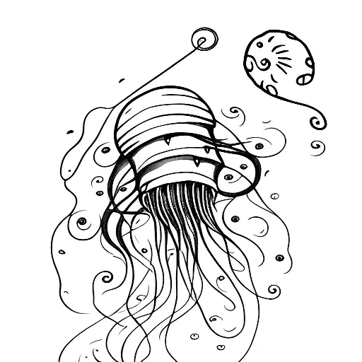 Jellyfish tattoo 🐟🫧 This was so so much fun!!! Thank you Jasmine🤍 ... |  TikTok