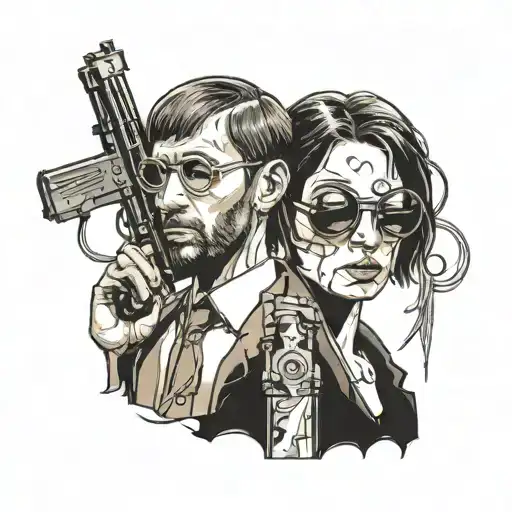 Leon the professional movie  tattoo design idea