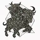 Leo and Taurus sign tattoo design idea