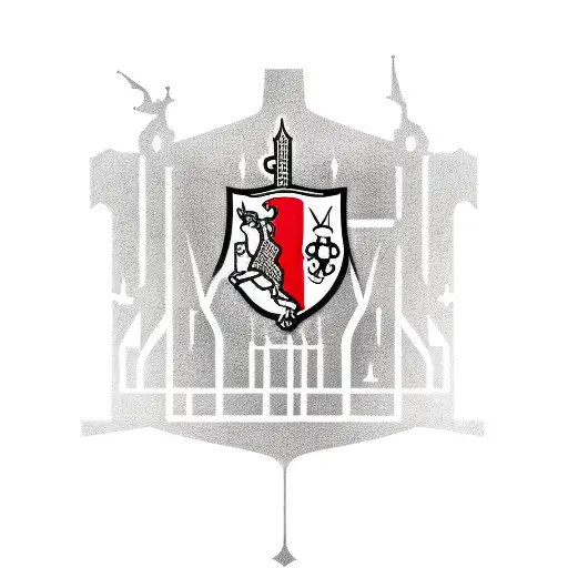 1. FC Köln Logo and a Skyline of the City Cologne  tattoo design idea